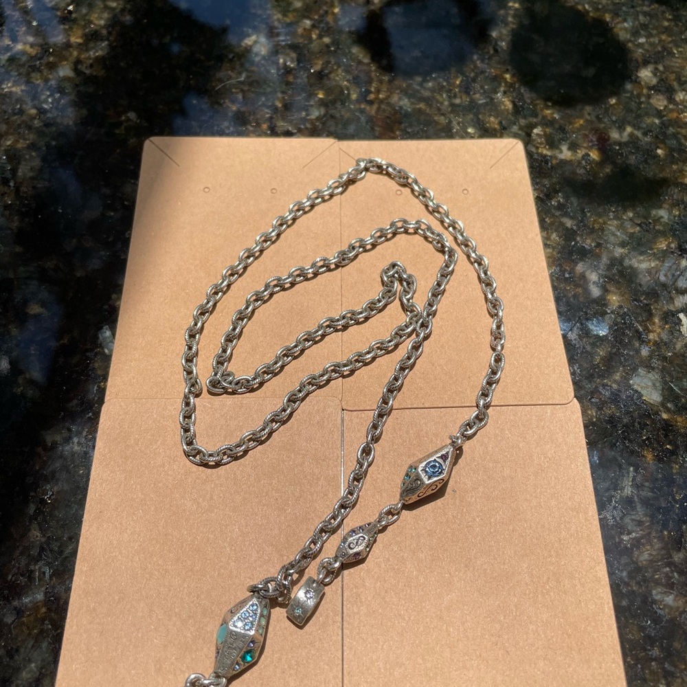Patricia Locke Silver Necklace with Semiprecious Stones